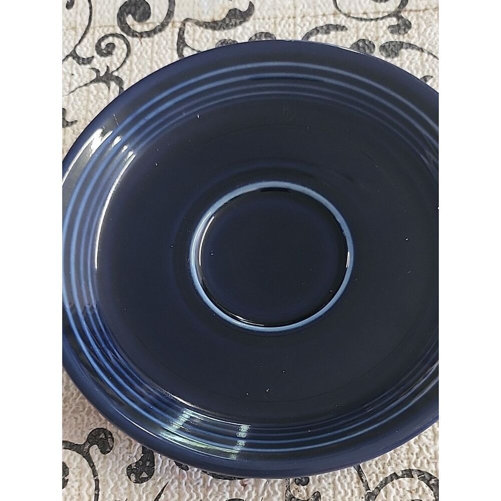 Homer Laughlin Deep Navy Ceramic Saucer